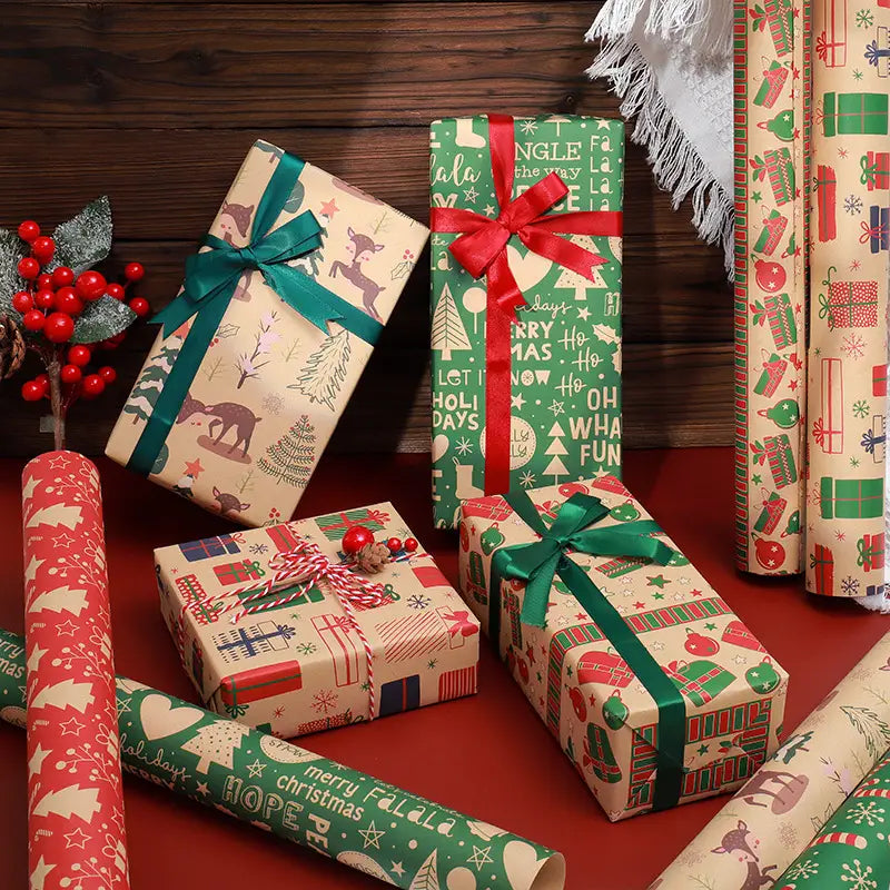 Christmas Classic Style Gift Wrap