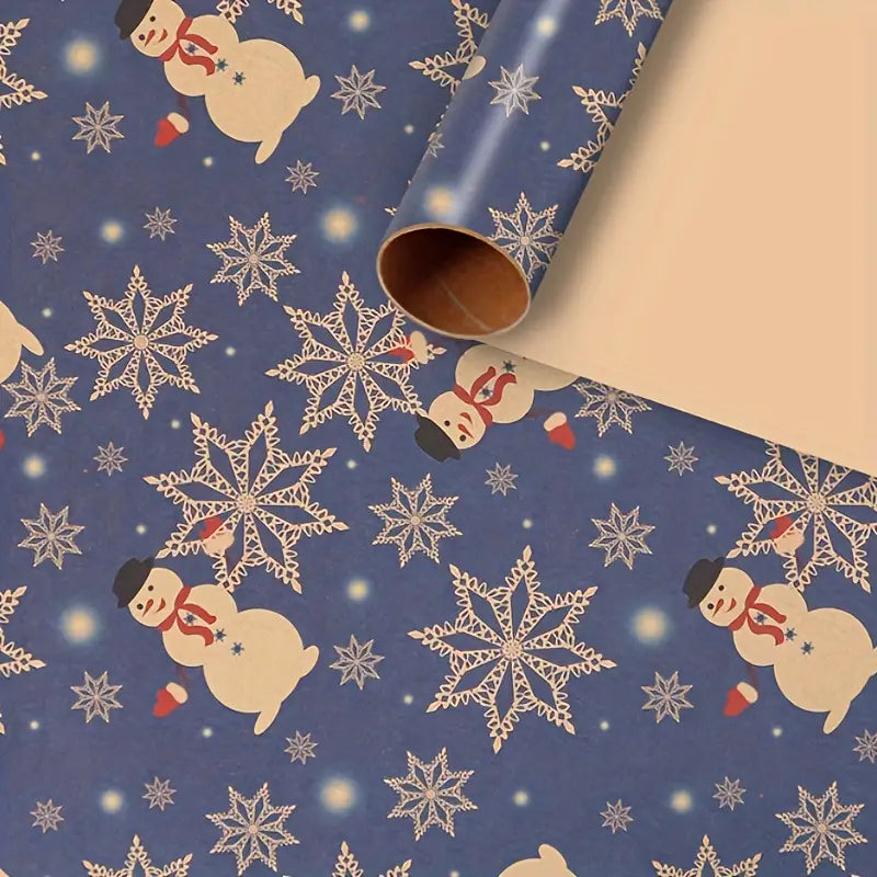 Blue Christmas Wrap